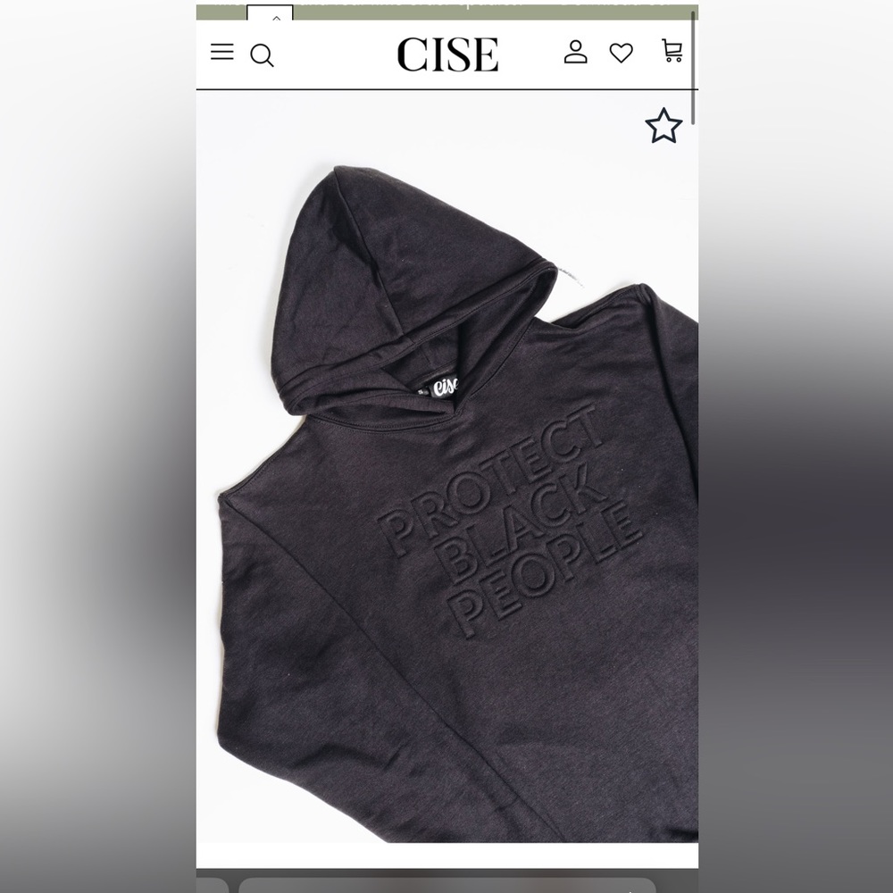 NWT Cise “Protect Black People” Hoodie
